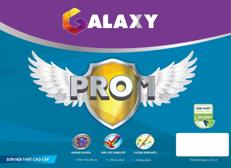 Sơn nội thất Galaxy Pro 1 lau chùi vượt trội có dễ vệ sinh không?